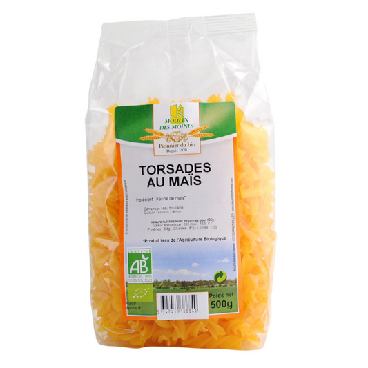 Moulin Des Moines -- Torsades sans gluten à la farine de maïs bio - 500 g