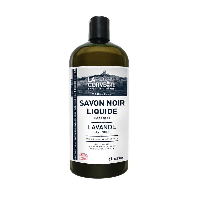 La corvette -- savon noir liquide lavande - 1 L