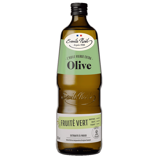 émile Noël -- DDM 28.01.2025 Huile d'olive vierge extra fruité vert bio (origine Espagne) - 1 l