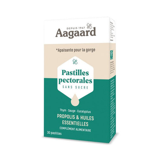 Aagaard -- Pastilles pectorales propolis - 30 pastilles